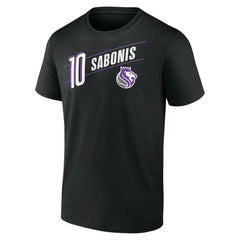 Domantas Sabonis Sacramento Kings Full-Court Press Name & Number T-Shirt Black - NBA
