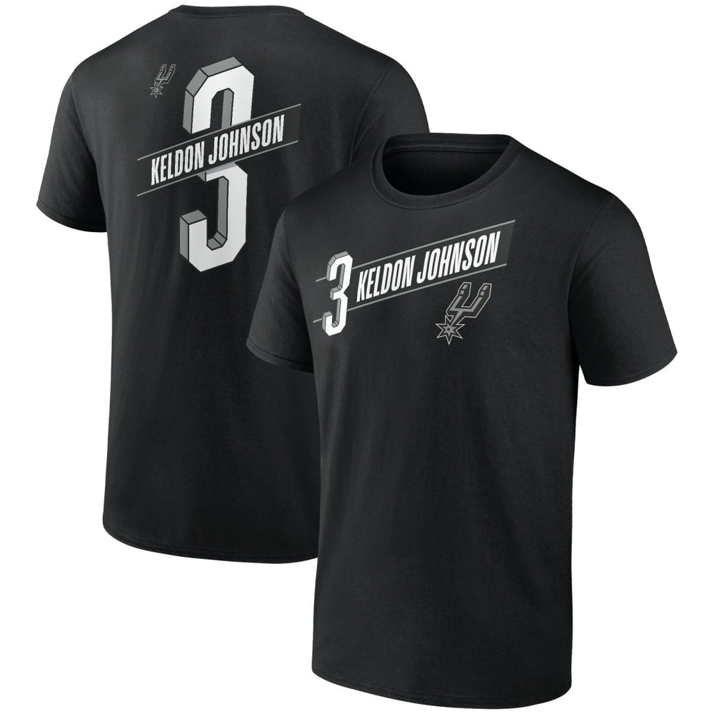 Keldon Johnson San Antonio Spurs Full-Court Press Name & Number T-Shirt Black - NBA