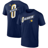 Tyrese Haliburton Indiana Pacers Full-Court Press Name & Number T-Shirt Navy - NBA
