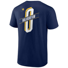 Tyrese Haliburton Indiana Pacers Full-Court Press Name & Number T-Shirt Navy - NBA