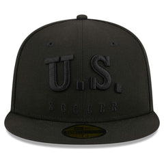 USMNT New Era Text 59FIFTY Fitted Hat Black | New Era Online