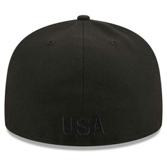 USMNT New Era Text 59FIFTY Fitted Hat Black | New Era Online