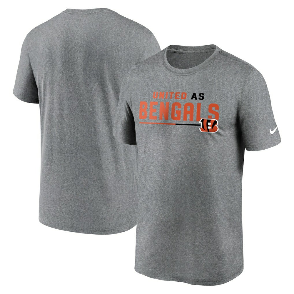 Cincinnati Bengals Legend Team Shoutout Performance T-Shirt Heather Gray | Nike for Sale