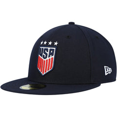 USWNT New Era Team Basic 59FIFTY Fitted Hat Navy | New Era discount