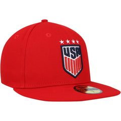 USWNT New Era Team Basic 59FIFTY Fitted Hat Red | New Era