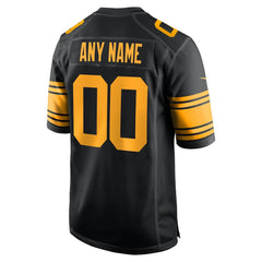 Pittsburgh Steelers Alternate Custom Game Jersey Black | Nike for Sale