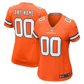 Denver Broncos Women's Alternate Custom Game Jersey Orange | Nike for Sale
