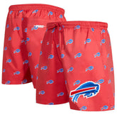 Buffalo Bills Pro Standard Allover Print Mini Logo Shorts Red | NFL