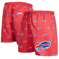 Buffalo Bills Pro Standard Allover Print Mini Logo Shorts Red | NFL
