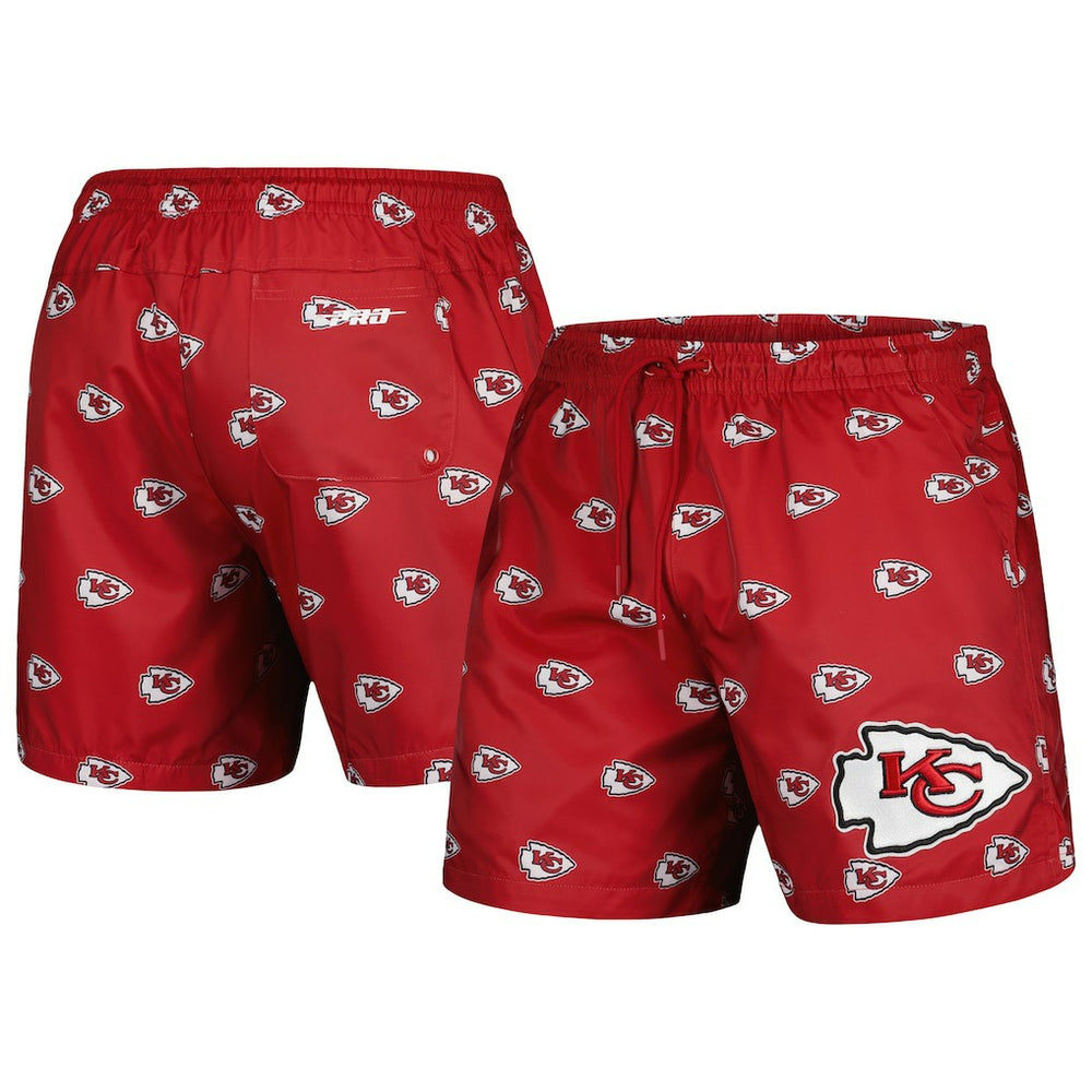 Kansas City Chiefs Pro Standard Allover Print Mini Logo Shorts Red | NFL