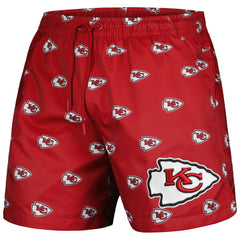 Kansas City Chiefs Pro Standard Allover Print Mini Logo Shorts Red | NFL