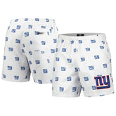 New York Giants Pro Standard Allover Print Mini Logo Shorts White | NFL