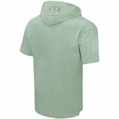 Cincinnati Bengals Pro Standard Neutrals Short Sleeve Pullover Hoodie Light Green | NFL