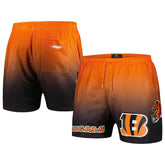 Cincinnati Bengals Pro Standard Ombre Mesh Shorts Black/Orange | NFL