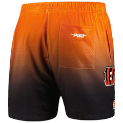Cincinnati Bengals Pro Standard Ombre Mesh Shorts Black/Orange | NFL