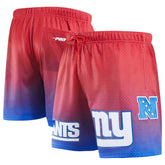 New York Giants Pro Standard Ombre Mesh Shorts Royal/Red | NFL