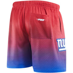 New York Giants Pro Standard Ombre Mesh Shorts Royal/Red | NFL