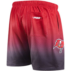 Tampa Bay Buccaneers Pro Standard Ombre Mesh Shorts Black/Red | NFL