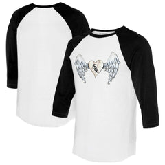 Chicago White Sox Tiny Turnip Women's Angel Wings 3/4-Sleeve Raglan T-Shirt - MLB