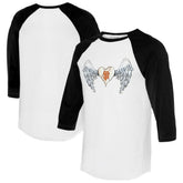 San Francisco Giants Tiny Turnip Women's Angel Wings 3/4-Sleeve Raglan T-Shirt - MLB