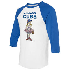 Chicago Cubs Tiny Turnip Women's Babes 3/4-Sleeve Raglan T-Shirt - MLB