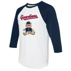 Cleveland Guardians Tiny Turnip Women's Teddy Boy 3/4-Sleeve Raglan T-Shirt - MLB