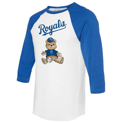 Kansas City Royals Tiny Turnip Women's Teddy Boy 3/4-Sleeve Raglan T-Shirt - MLB