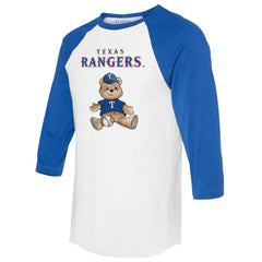 Texas Rangers Tiny Turnip Women's Teddy Boy 3/4-Sleeve Raglan T-Shirt - MLB