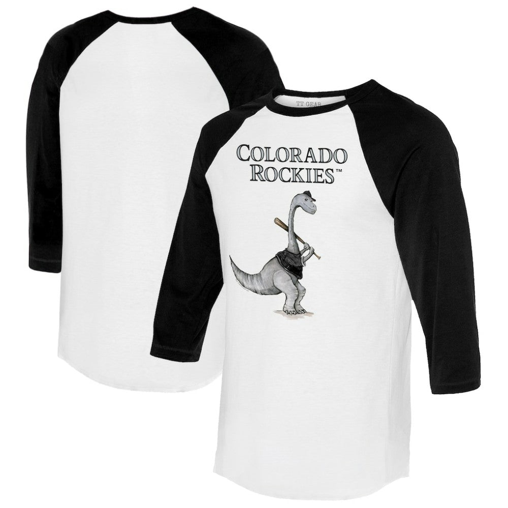 Colorado Rockies Tiny Turnip Women's Bronto 3/4-Sleeve Raglan T-Shirt - MLB