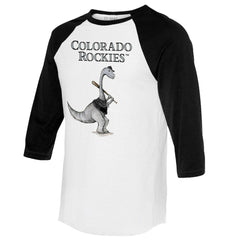 Colorado Rockies Tiny Turnip Women's Bronto 3/4-Sleeve Raglan T-Shirt - MLB