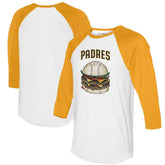 San Diego Padres Tiny Turnip Women's Burger 3/4-Sleeve Raglan T-Shirt - MLB
