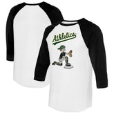 Athletics Tiny Turnip Women's Caleb 3/4-Sleeve Raglan T-Shirt - MLB