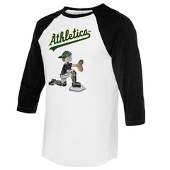 Athletics Tiny Turnip Women's Caleb 3/4-Sleeve Raglan T-Shirt - MLB