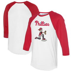 Philadelphia Phillies Tiny Turnip Women's Caleb 3/4-Sleeve Raglan T-Shirt - MLB