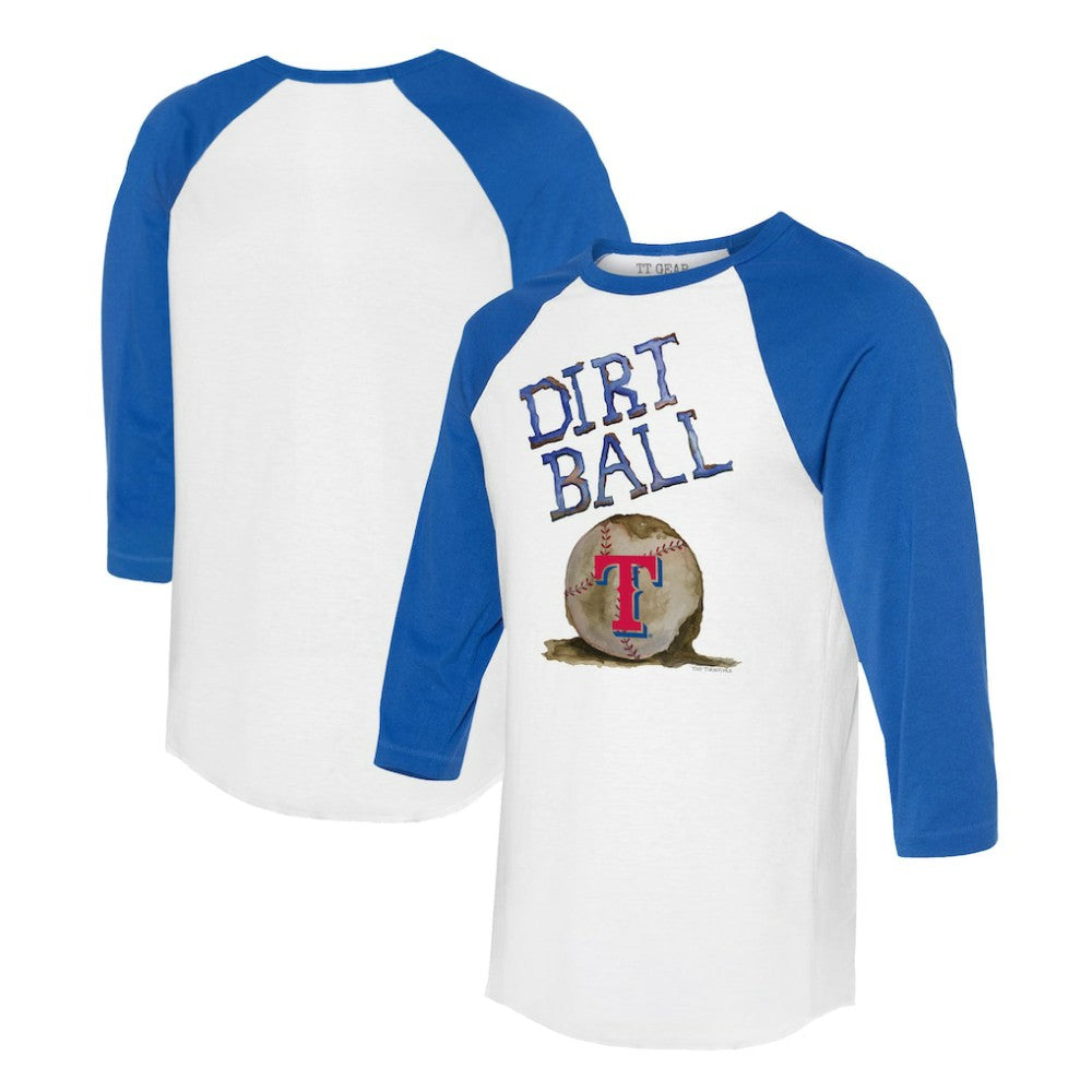 Texas Rangers Tiny Turnip Women's Dirt Ball 3/4-Sleeve Raglan T-Shirt - MLB