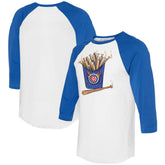 Chicago Cubs Tiny Turnip Women's Hot Bats 3/4-Sleeve Raglan T-Shirt - MLB