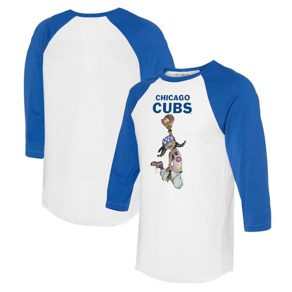 Chicago Cubs Tiny Turnip Women's Jada 3/4-Sleeve Raglan T-Shirt - MLB