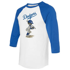 Los Angeles Dodgers Tiny Turnip Women's James 3/4-Sleeve Raglan T-Shirt - MLB