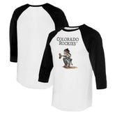 Colorado Rockies Tiny Turnip Women's Kate 3/4-Sleeve Raglan T-Shirt - MLB