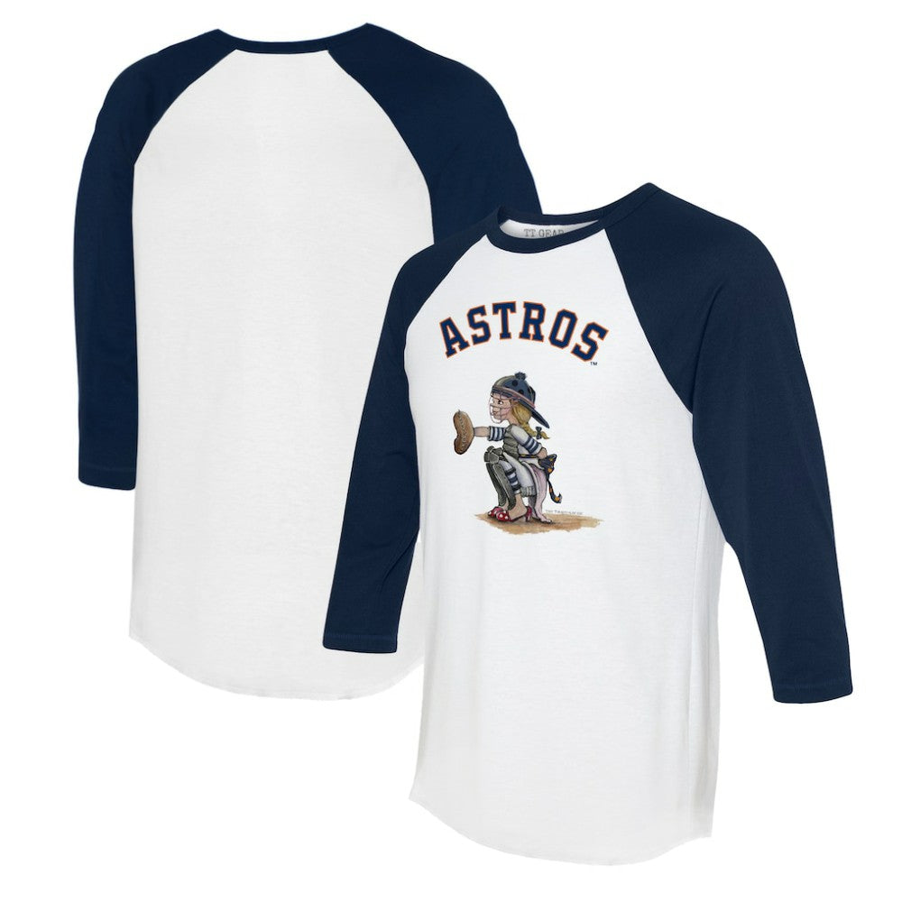 Houston Astros Tiny Turnip Women's Kate 3/4-Sleeve Raglan T-Shirt - MLB