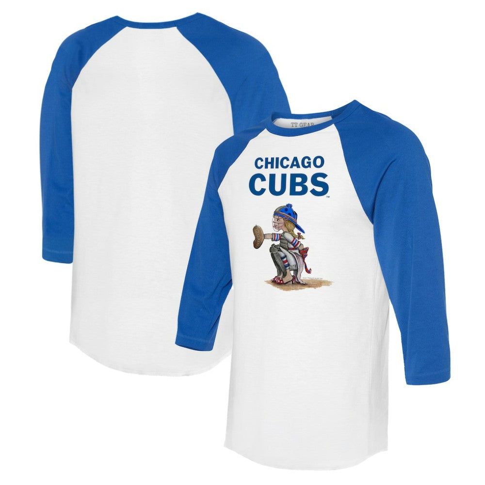 Chicago Cubs Tiny Turnip Women's Kate 3/4-Sleeve Raglan T-Shirt - MLB