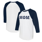 Atlanta Braves Tiny Turnip Women's Logo Mom 3/4-Sleeve Raglan T-Shirt - MLB