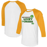 San Diego Padres Tiny Turnip Women's Lucky Charm 3/4-Sleeve Raglan T-Shirt - MLB