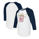 Washington Nationals Tiny Turnip Women's Popcorn 3/4-Sleeve Raglan T-Shirt - MLB