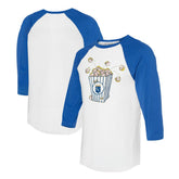 Kansas City Royals Tiny Turnip Women's Popcorn 3/4-Sleeve Raglan T-Shirt - MLB