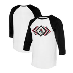 Arizona Diamondbacks Tiny Turnip Women's Prism Arrows 3/4-Sleeve Raglan T-Shirt - MLB