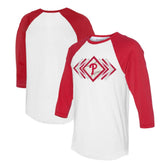 Philadelphia Phillies Tiny Turnip Women's Prism Arrows 3/4-Sleeve Raglan T-Shirt - MLB