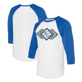 Kansas City Royals Tiny Turnip Women's Prism Arrows 3/4-Sleeve Raglan T-Shirt - MLB