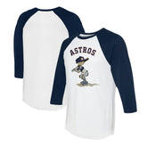 Houston Astros Tiny Turnip Women's Slugger 3/4-Sleeve Raglan T-Shirt - MLB