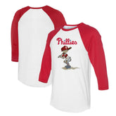 Philadelphia Phillies Tiny Turnip Women's Slugger 3/4-Sleeve Raglan T-Shirt - MLB